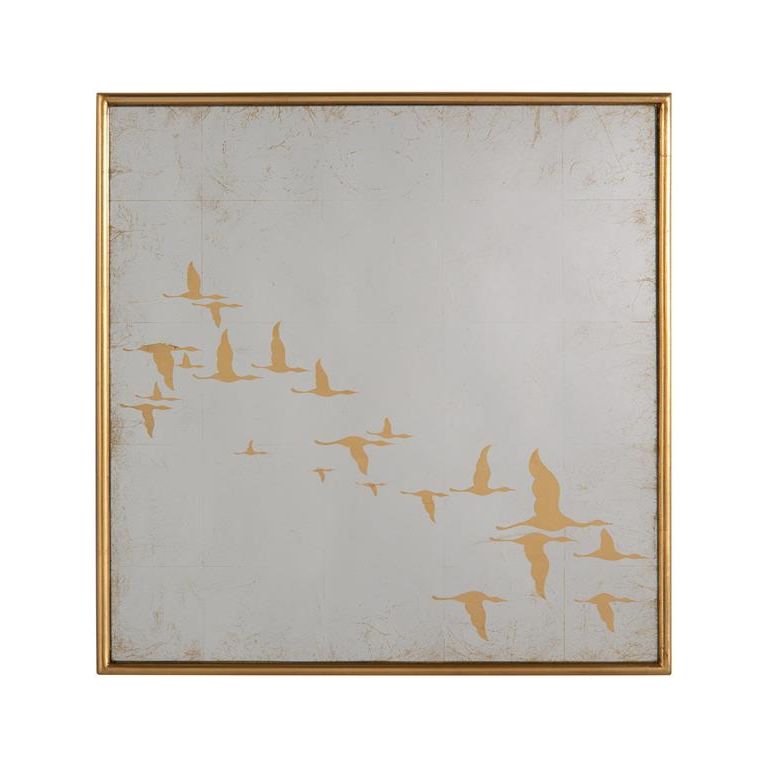 Wall Art Migration Mirrors (Set Of Nine) - Silver