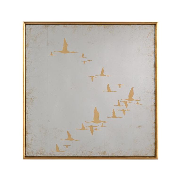 Wall Art Migration Mirrors (Set Of Nine) - Silver