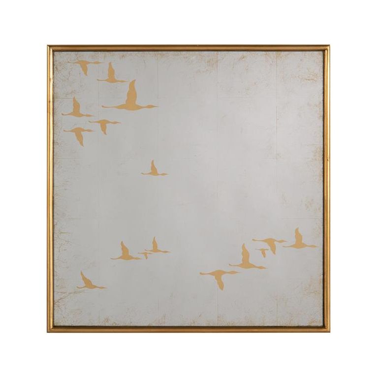 Wall Art Migration Mirrors (Set Of Nine) - Silver