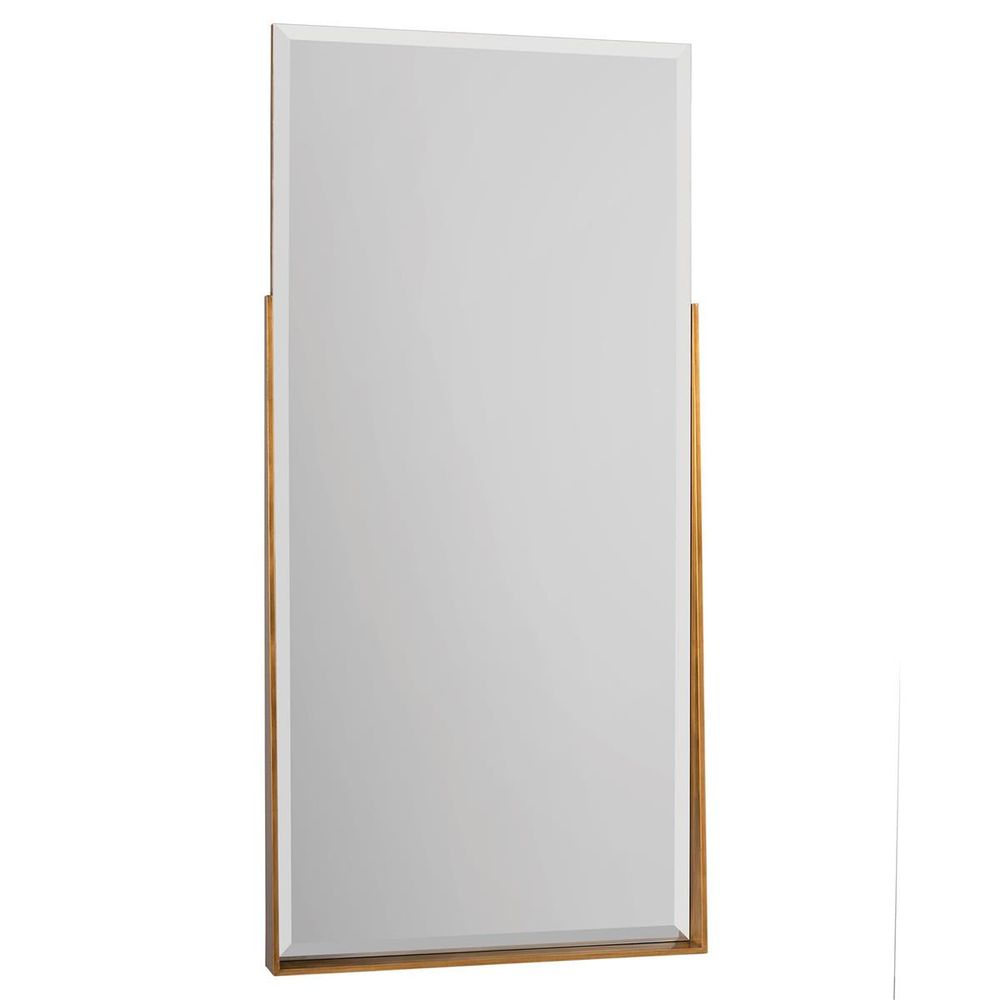 Caspian Mirror - Gold - Beech Wood