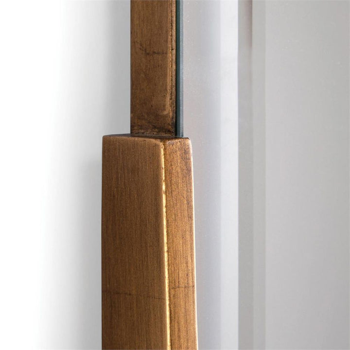 Caspian Mirror - Gold - Beech Wood