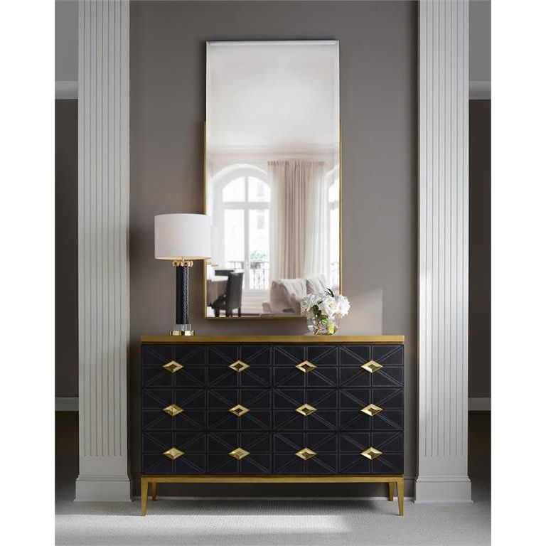 Wall Mirrors Caspian Mirror - Gold - Beech Wood