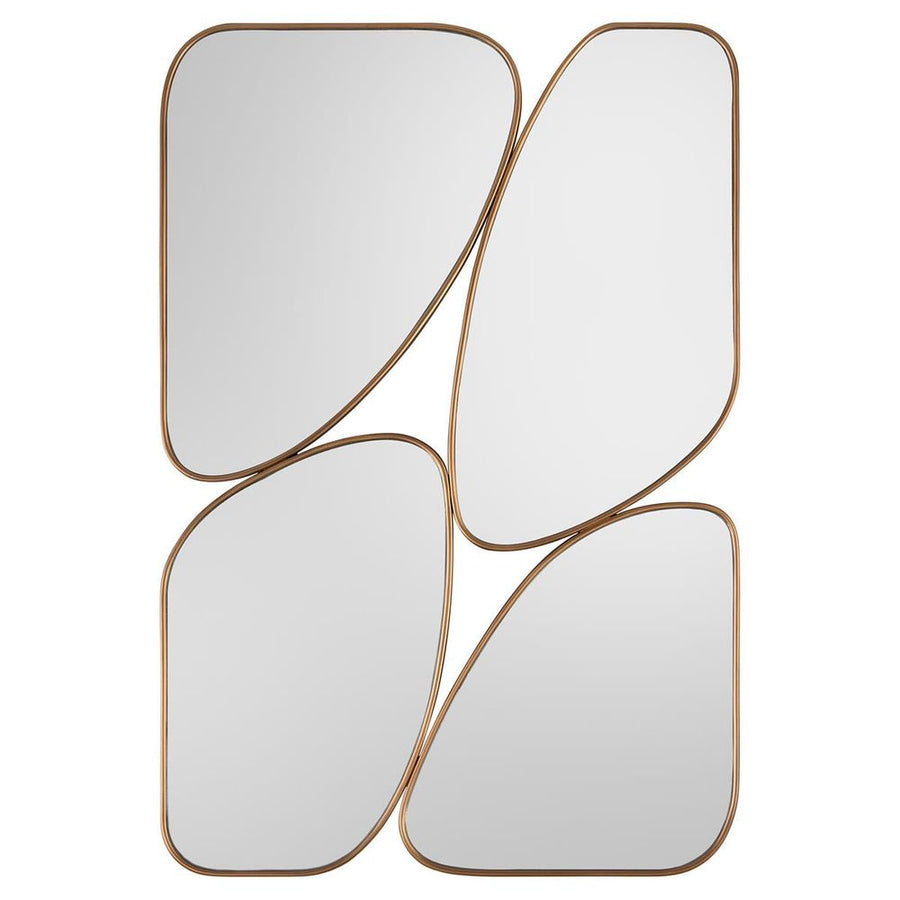 Wall Mirrors Quadrant Mirror - Gold