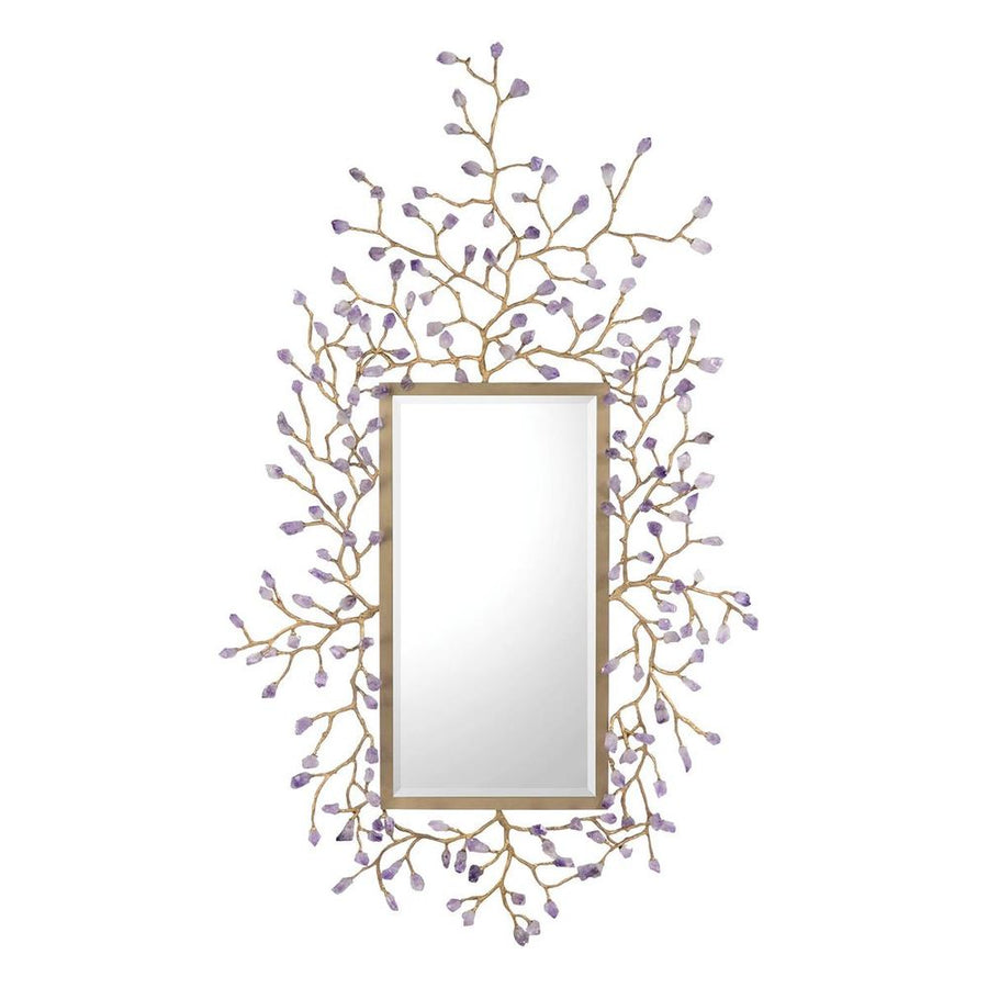 Wall Mirrors Budding Amethyst Mirror - Brass
