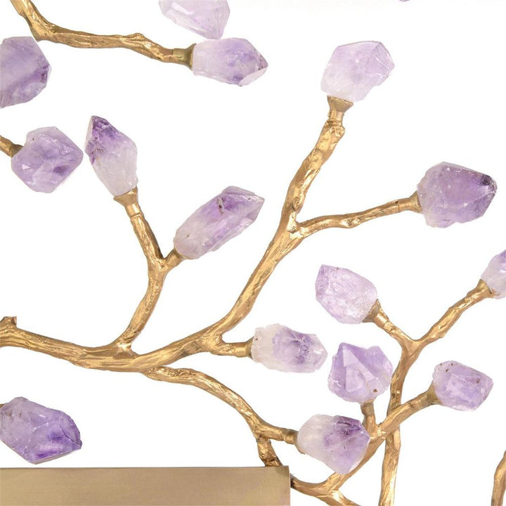 Wall Mirrors Budding Amethyst Mirror - Brass