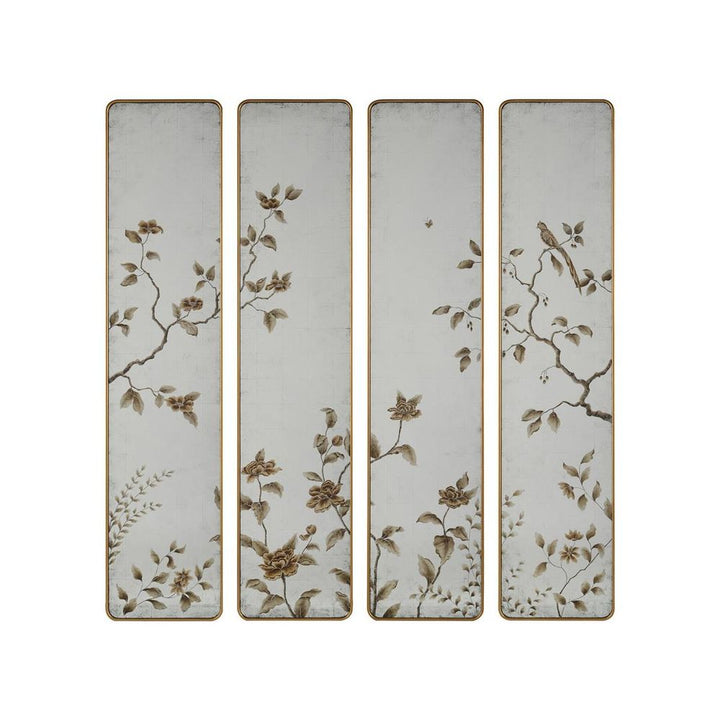 Wall Art Ashmill Mirror Panels (Set Of Four) - Multicolor, Silver