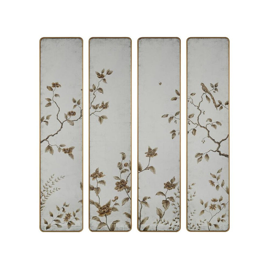 Wall Art Ashmill Mirror Panels (Set Of Four) - Multicolor, Silver