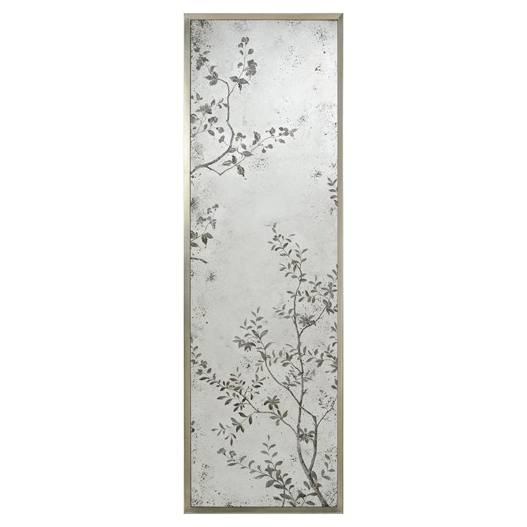 Pastoral Mirror Panels (Set Of Three) - Multicolor,Silver