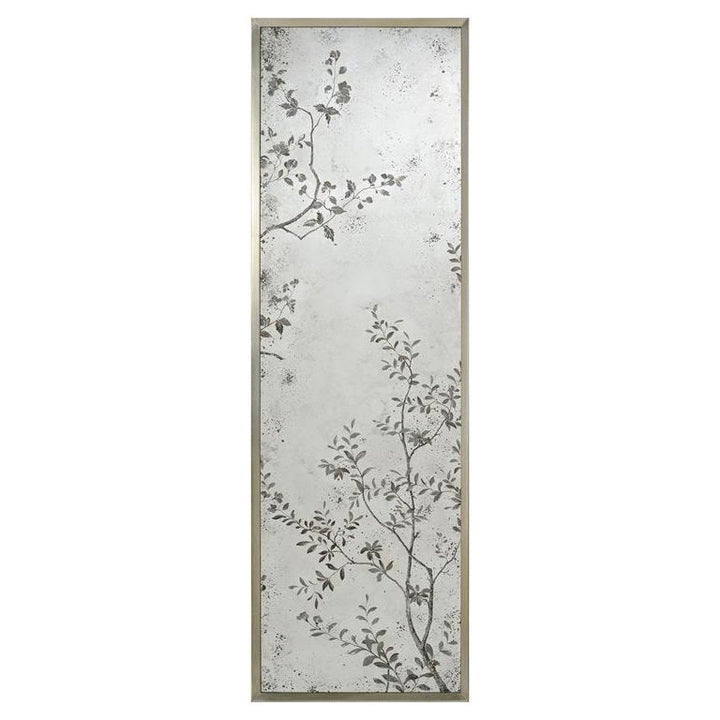 Pastoral Mirror Panels (Set Of Three) - Multicolor,Silver