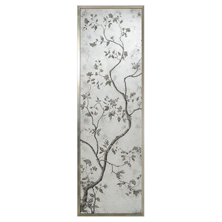 Pastoral Mirror Panels (Set Of Three) - Multicolor,Silver