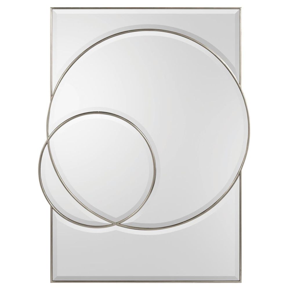 Wall Mirrors Equinox Mirror In Pewter Silver - Silver
