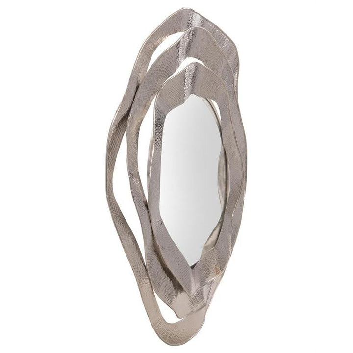 Wall Mirrors Wave Mirror, Nickel - Mirror,Silver