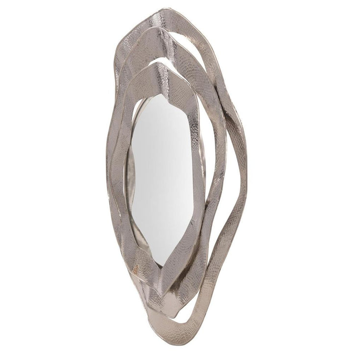 Wall Mirrors Wave Mirror, Nickel - Mirror,Silver
