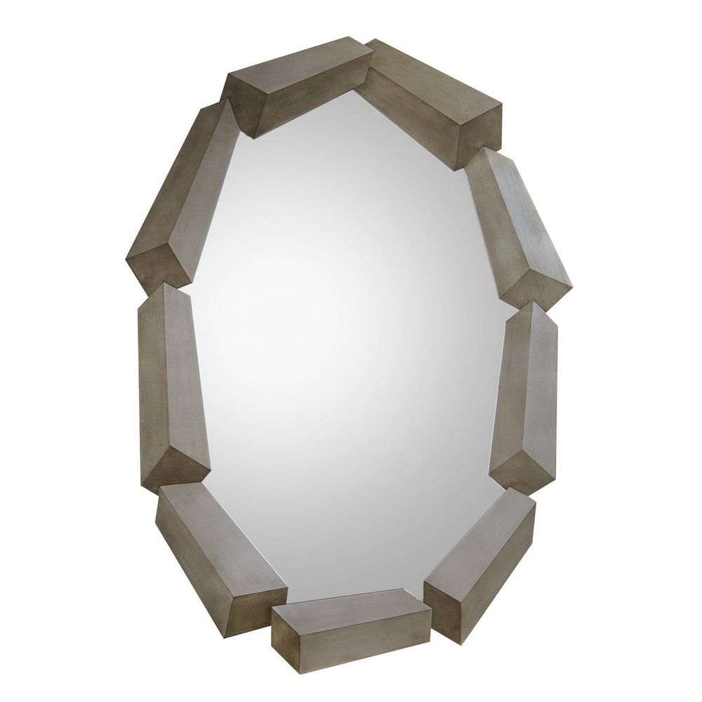 Wall Mirrors Trompe L'Oeil Mirror Silver - Silver