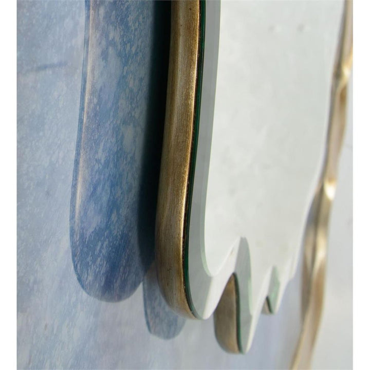 Wall Mirrors Dirillo Mirror, Blue Agate - Gold