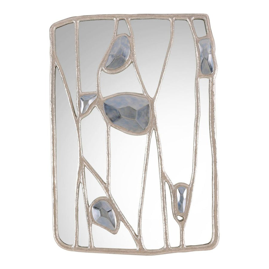  Adorned Branches Mirror, Silver