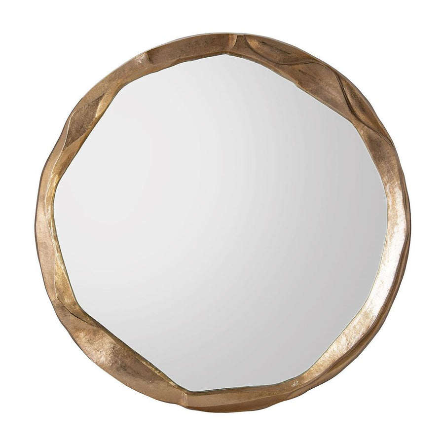 Wall Mirrors Round Ruga Mirror, Large Gold