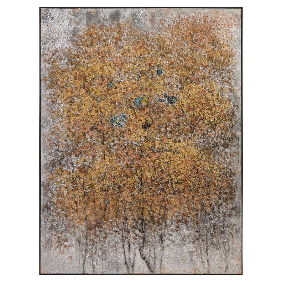 Wall Art Teng Fei's Gilded Butterflies - Silver
