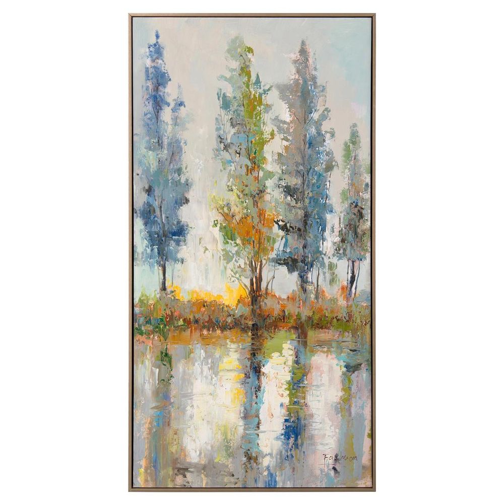 Wall Art Fachuan's Vibrant Timber - Silver