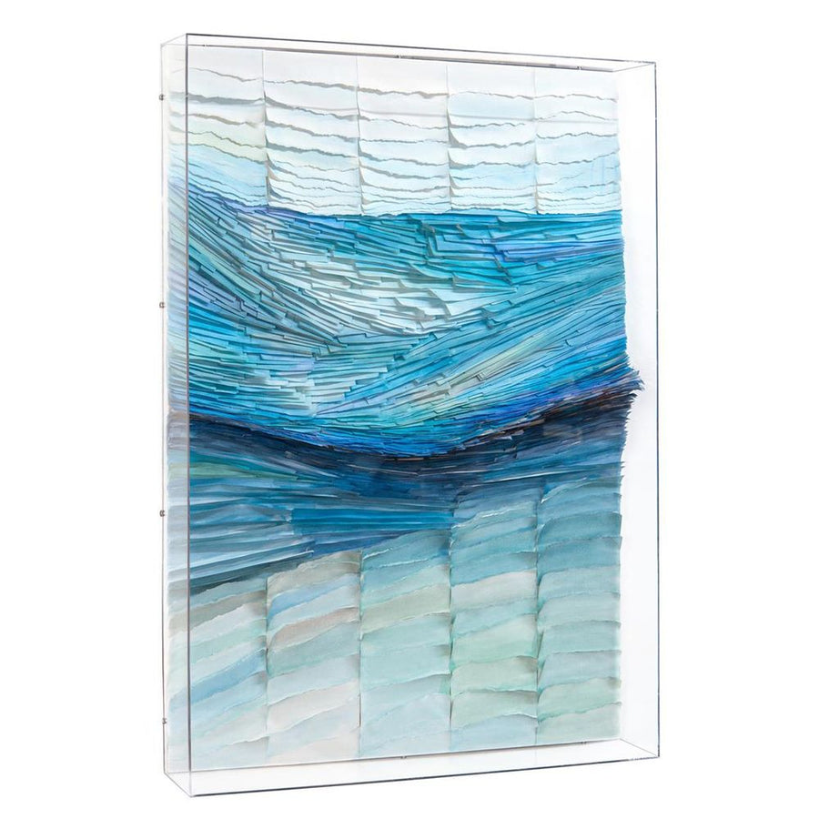 Wall Art Tony Fey's Crashing Waves - White