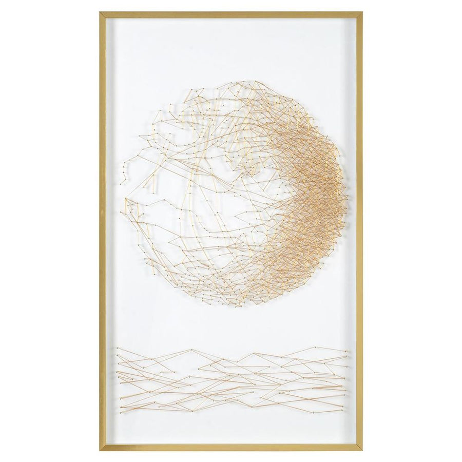 Wall Art Mark Mcdowell's Gold Moon Rising I - White