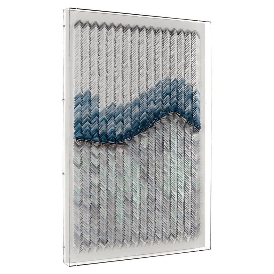 Wall Decor Tony Fey's A Blue River - Grey, White