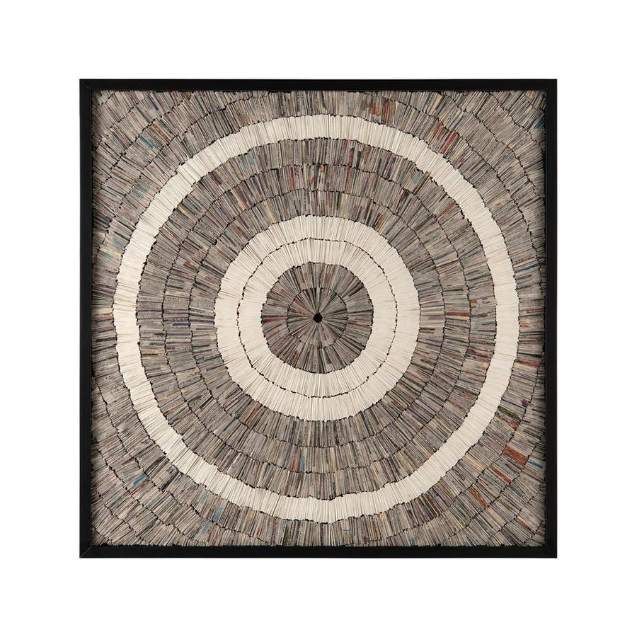 Wall Decor Mark Mcdowell's Perspective Paper Art - Grey, White