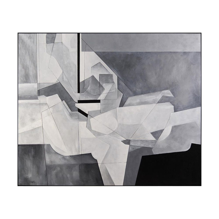 Wall Art Teng Fei's Grey Scale - Grey, White