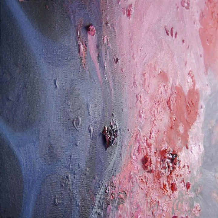 Wall Art Teng Fei's Flamingo Waves - Pink, Red