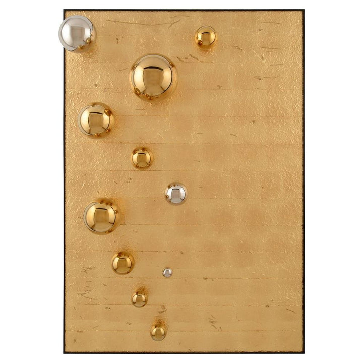 Wall Decor Wing's Gilded Globes - Silver