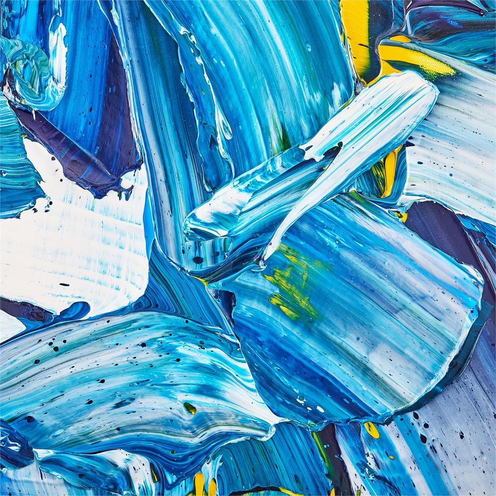 Decorative Objects Sapphire Flow Abstract