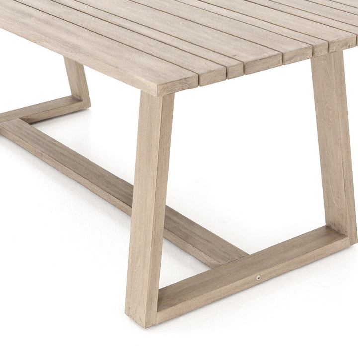 Camden Outdoor Dining Table - Washed Brown-FSC