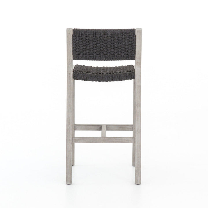 Kearney Outdoor Bar Stool - Thick Dark Grey Rope