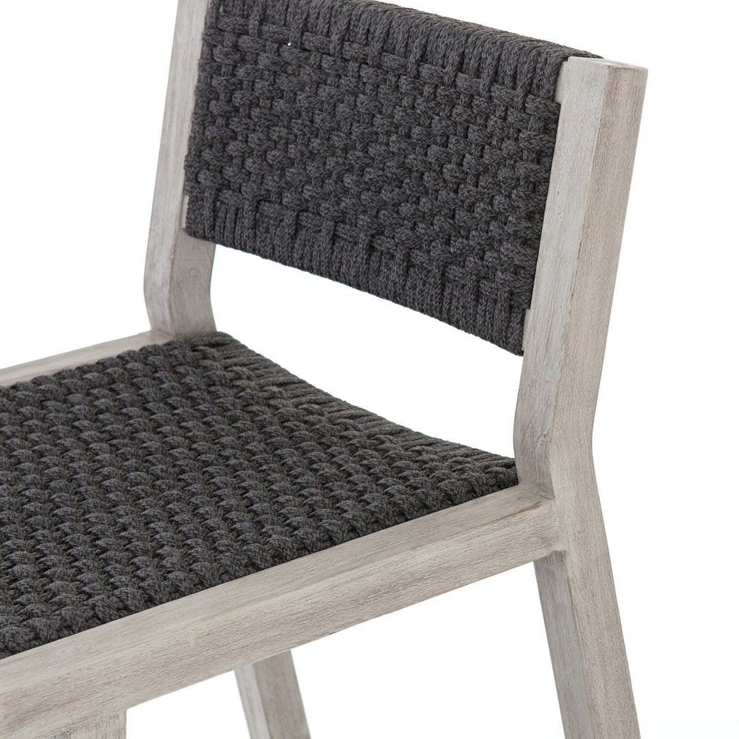 Kearney Outdoor Bar Stool - Thick Dark Grey Rope