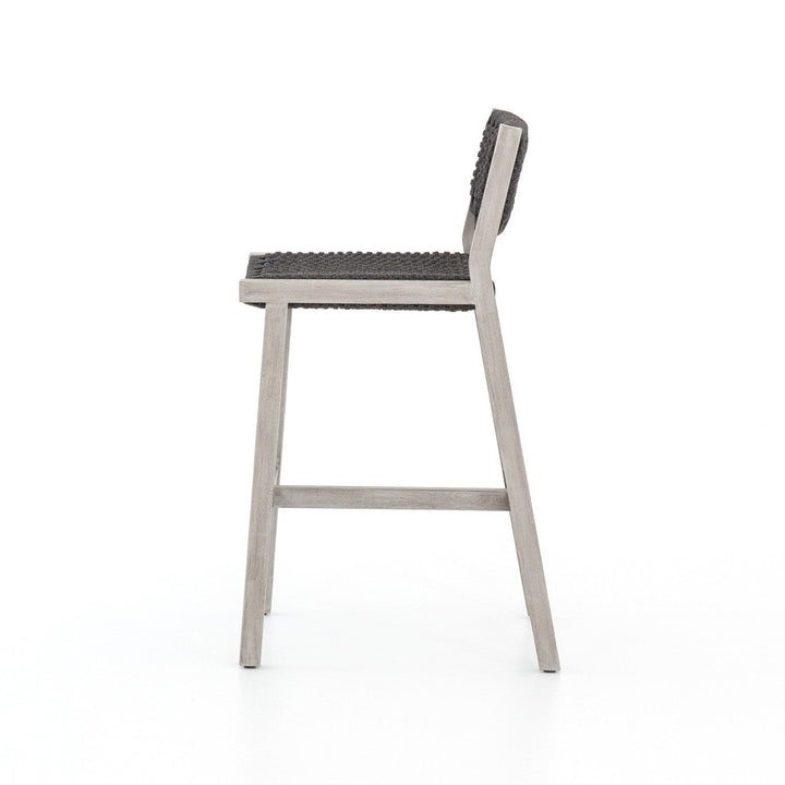 Kearney Outdoor Bar Stool - Thick Dark Grey Rope