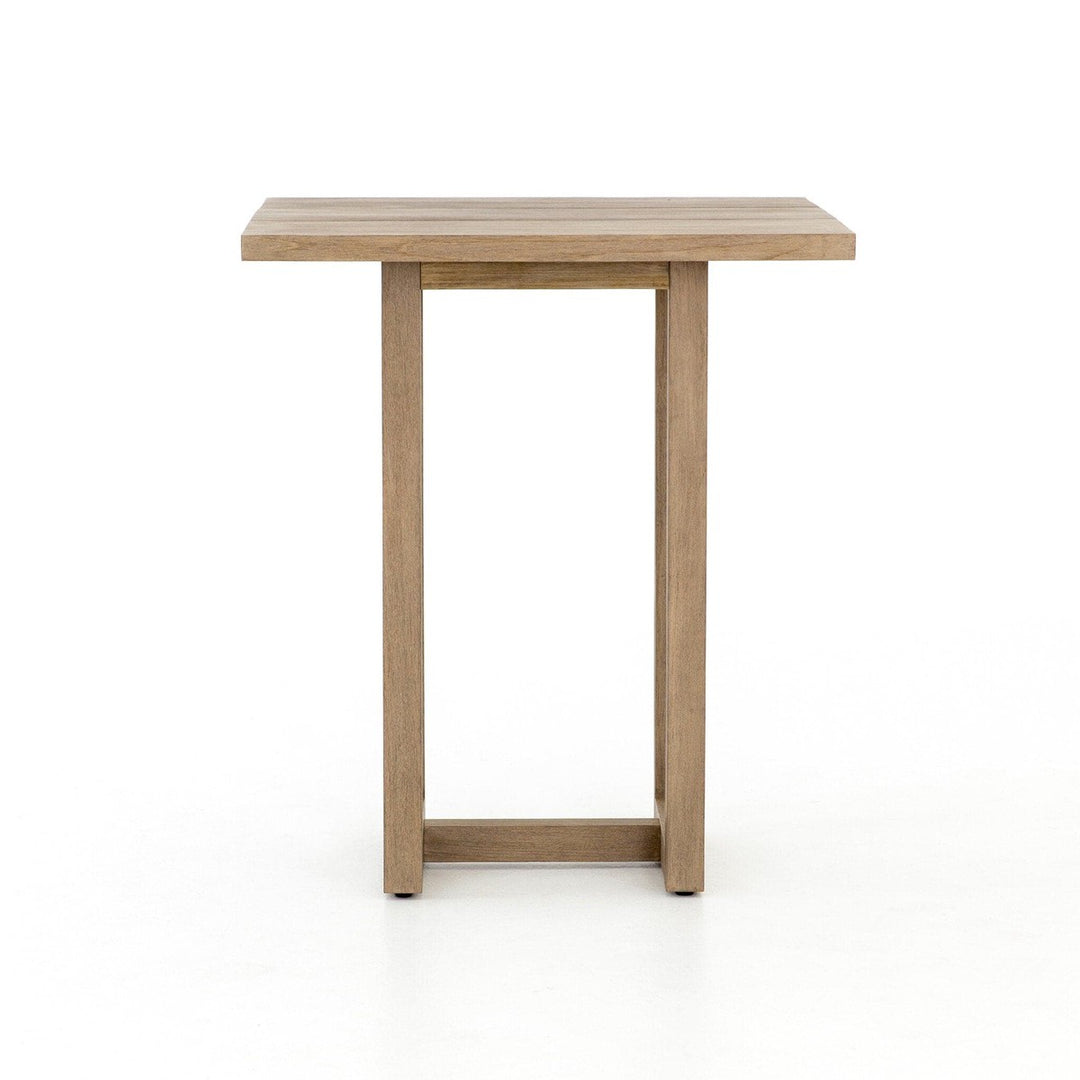 Leighton Square Outdoor Bar Table - Washed Brown-FSC