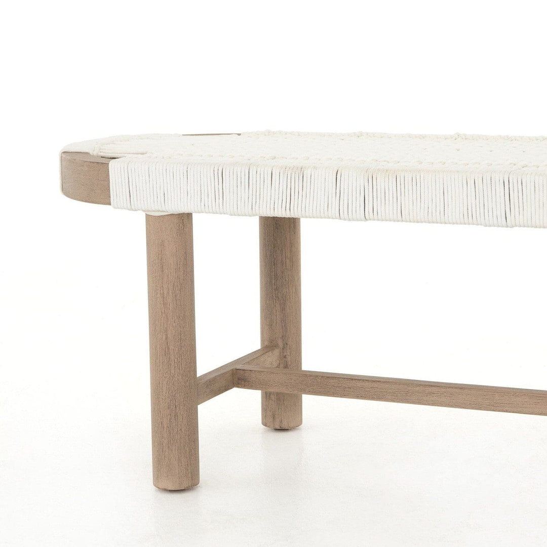 Reed Outdoor Bench - White Rope