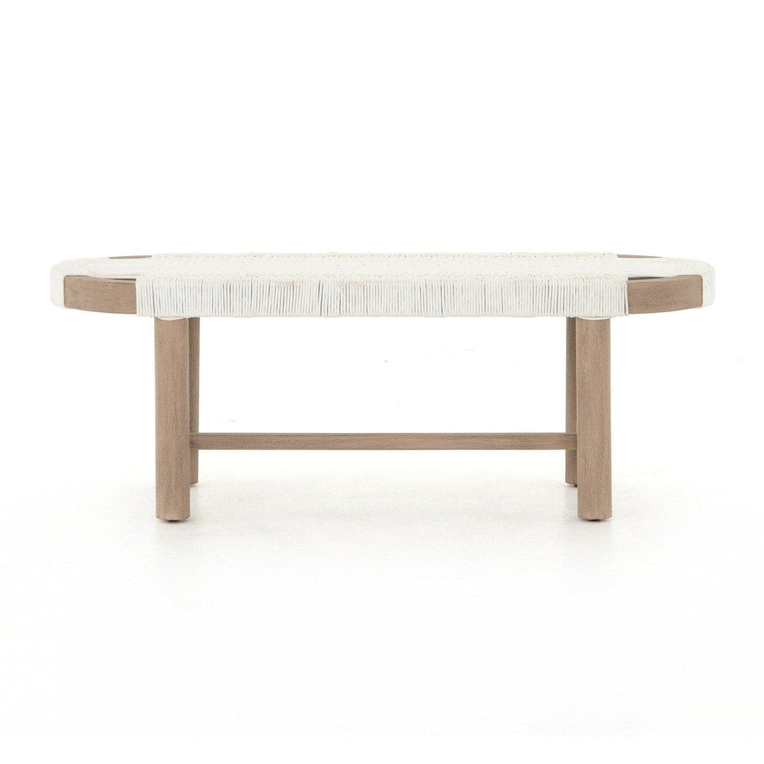 Reed Outdoor Bench - White Rope