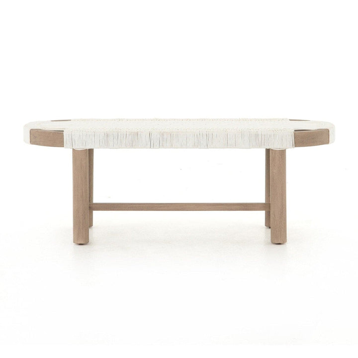 Reed Outdoor Bench - White Rope