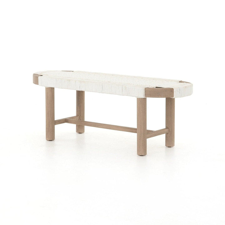 Reed Outdoor Bench - White Rope