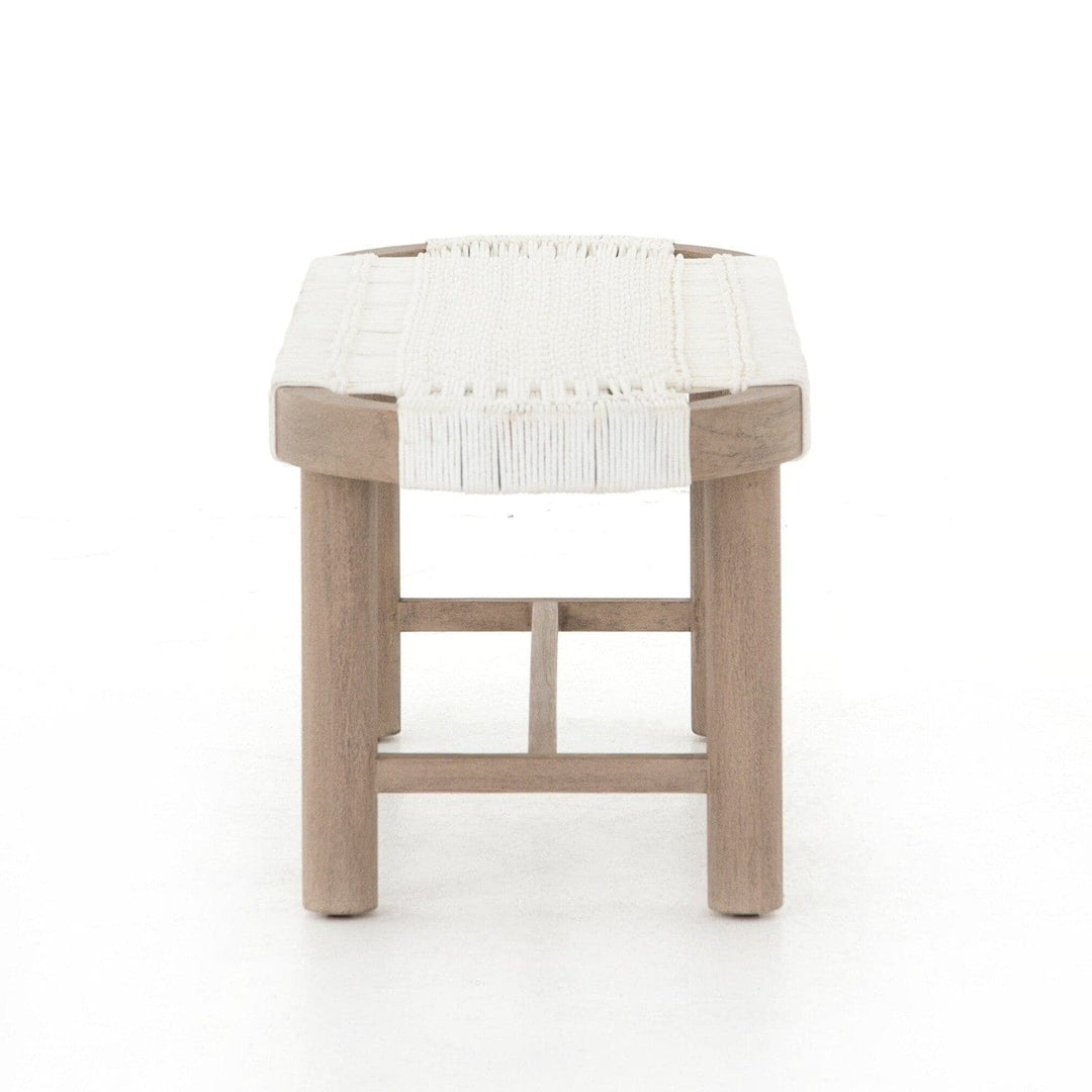 Reed Outdoor Bench - White Rope