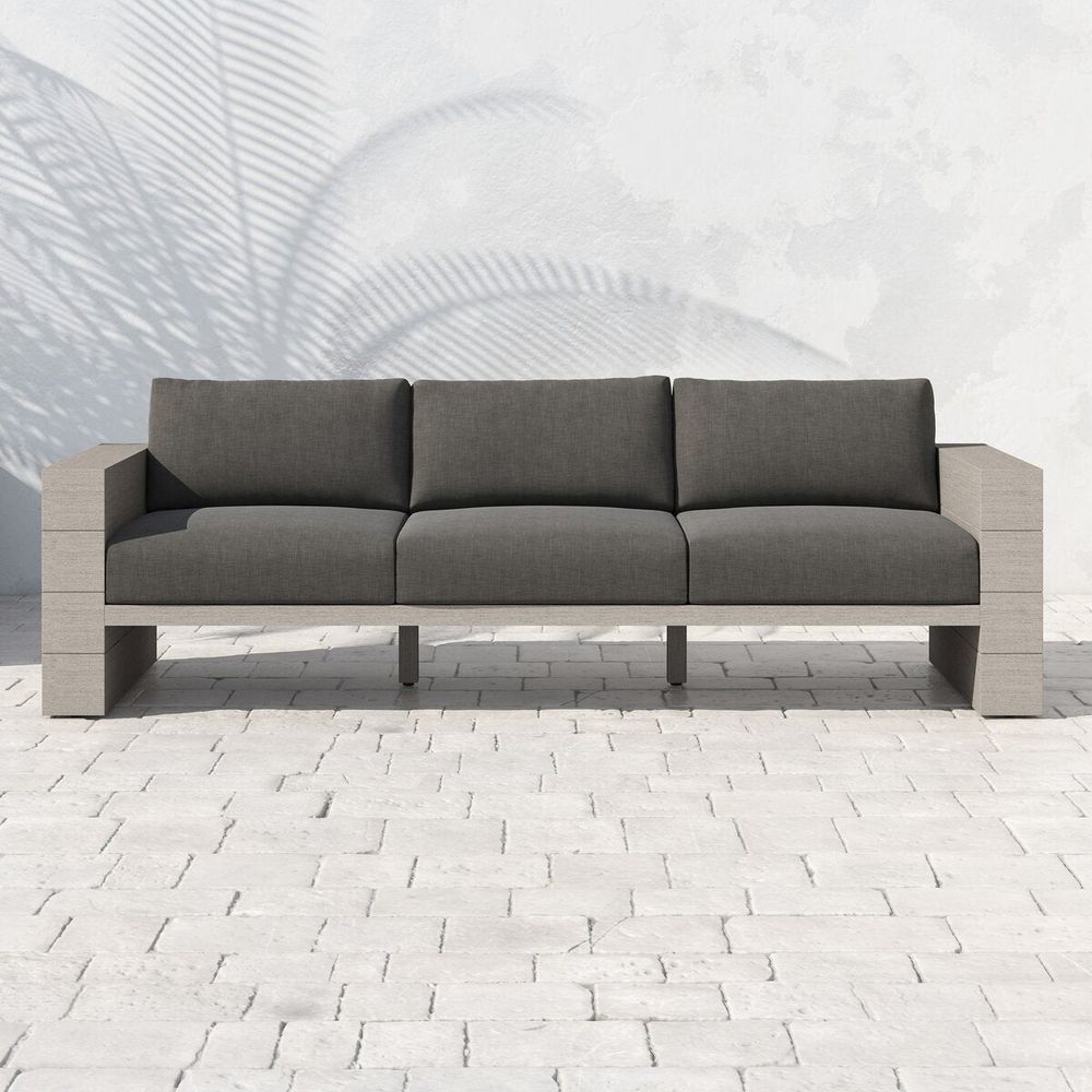 Outdoor Sofas & Sectionals Royce Outdoor Sofa, Weathered Grey - Charcoal