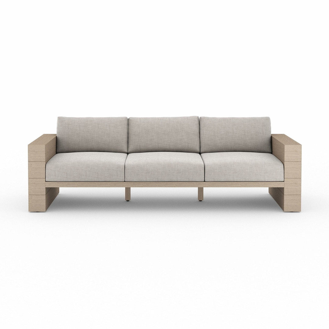 Harrison Outdoor Sofa, Washed Brown - Venao Grey