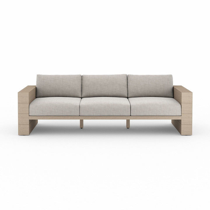 Harrison Outdoor Sofa, Washed Brown - Venao Grey