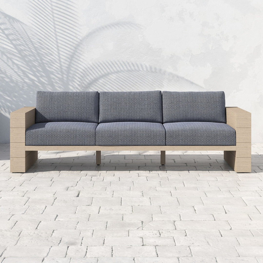 Harrison Outdoor Sofa, Washed Brown - Venao Grey