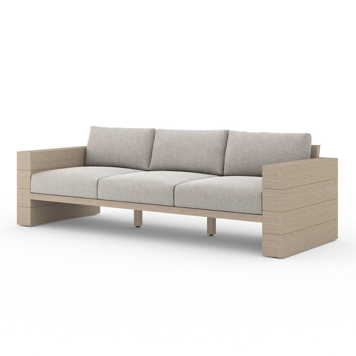 Harrison Outdoor Sofa, Washed Brown - Venao Grey