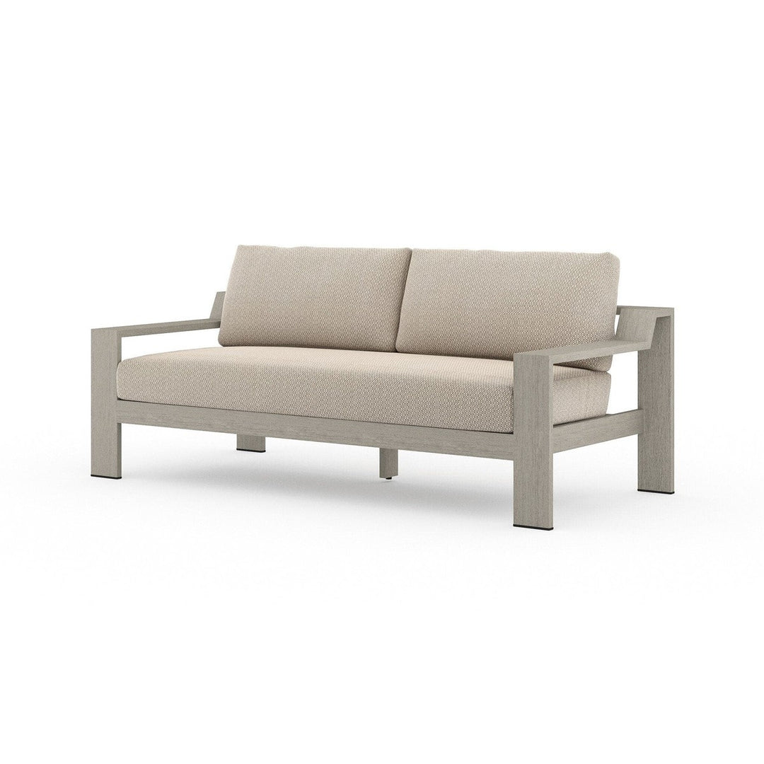 Brighton Outdoor Sofa, Weathered Grey - Faye Sand