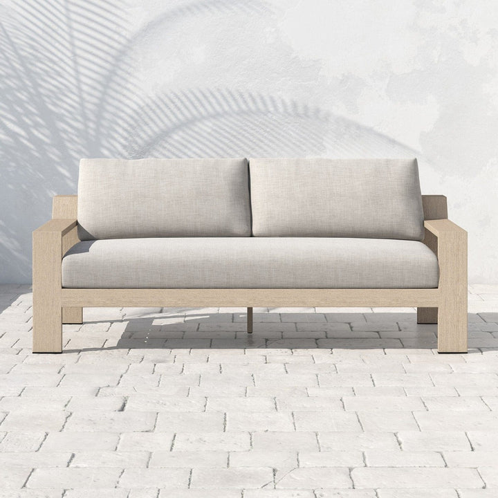 Brighton Outdoor Sofa, Washed Brown - Venao Grey