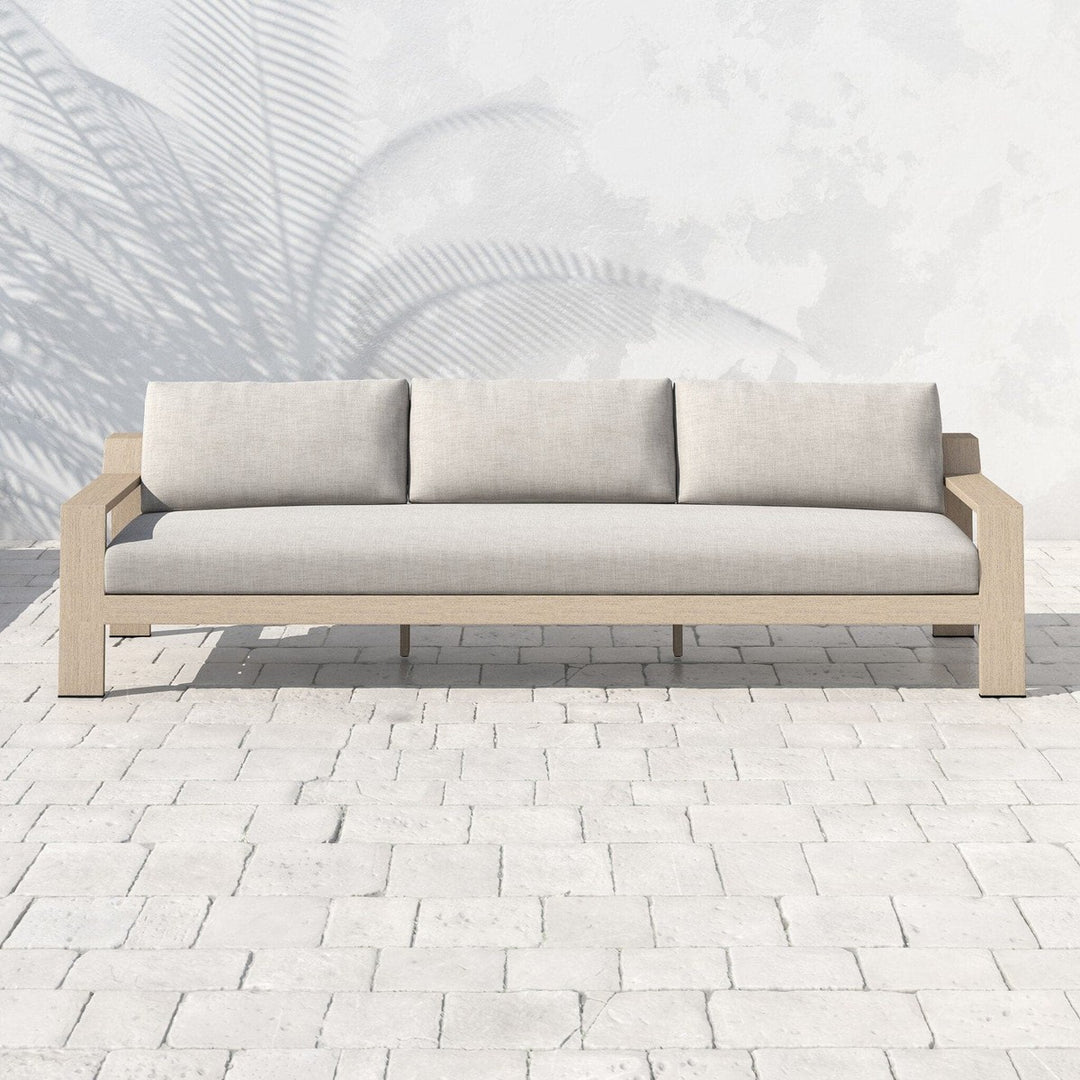 Camden Outdoor Sofa, Washed Brown - Venao Grey