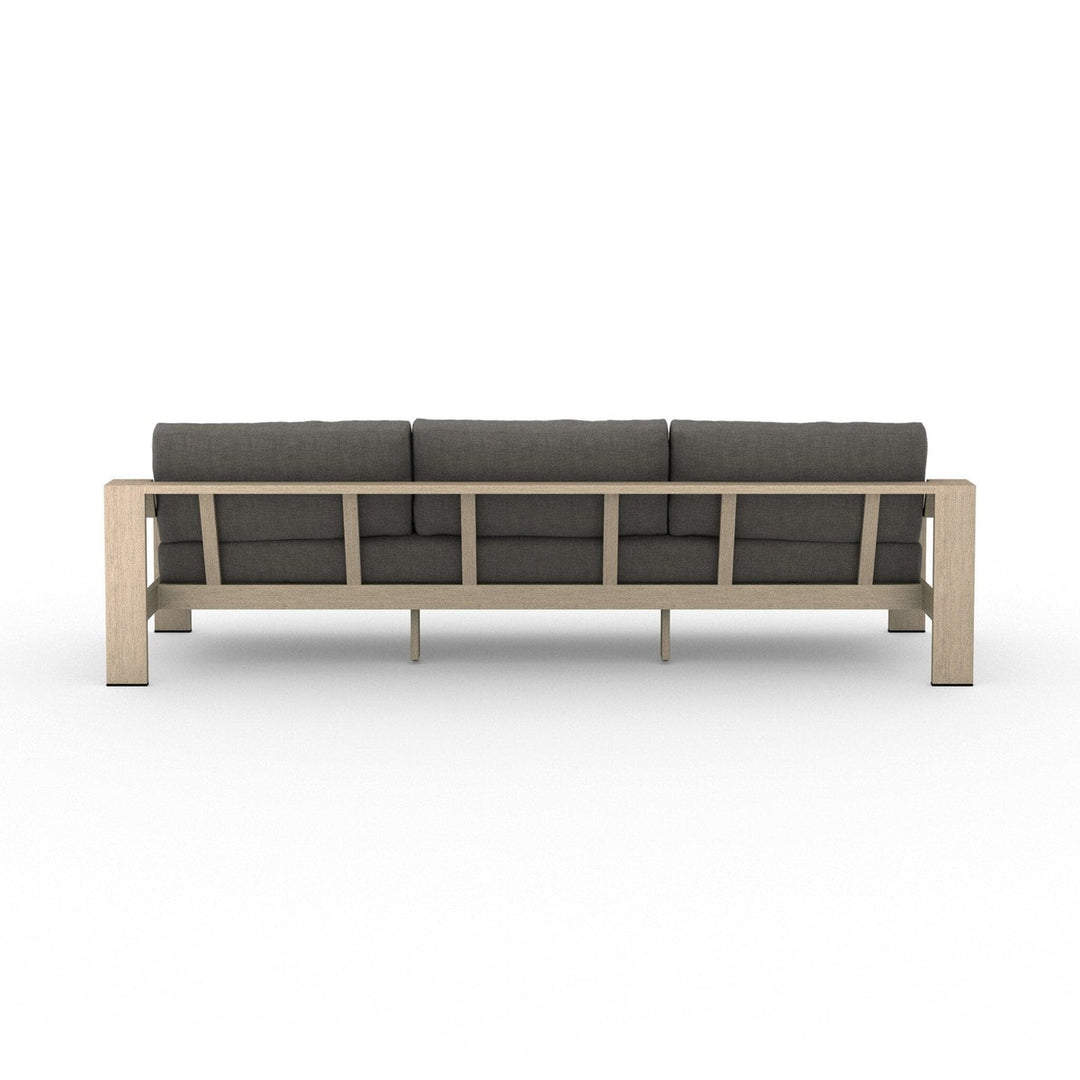 Brighton Outdoor Sofa, Washed Brown - Venao Charcoal